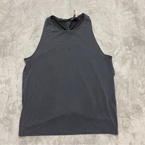 Victoria's Secret Sport Gray Racer Tie Back Tank Top Workout Size Medium